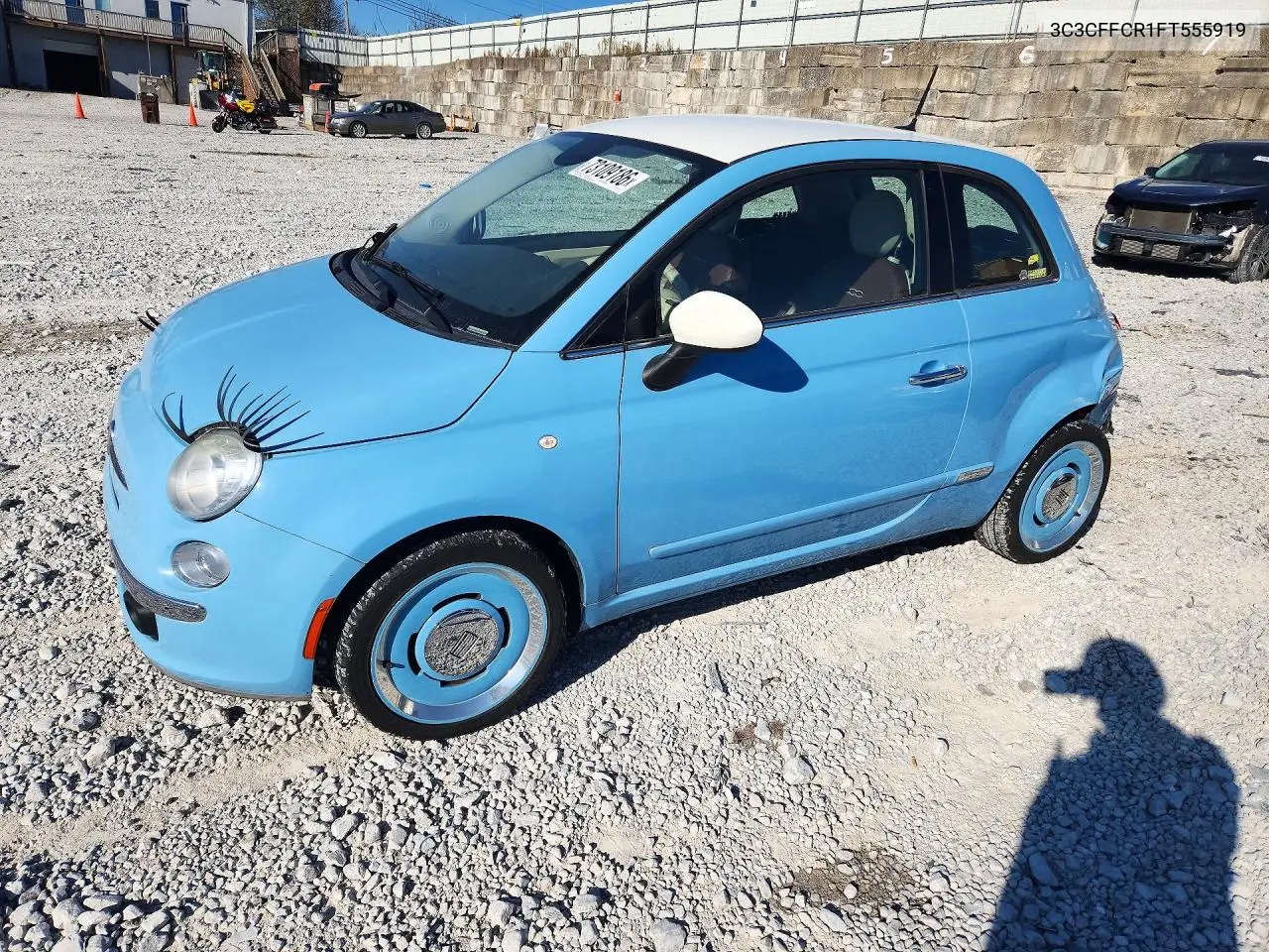 FIAT 500 2015, VIN 3C3CFFCR1FT555919