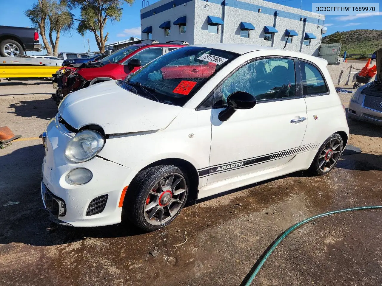 FIAT 500 2015, VIN 3C3CFFFH9FT689970