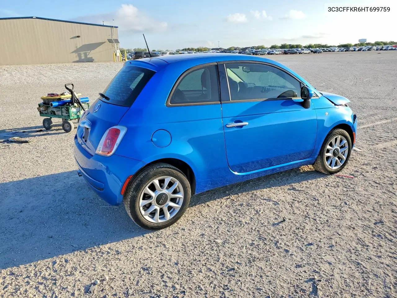 2017 FIAT 500 VIN 3C3CFFKR6HT699759 — фото 3