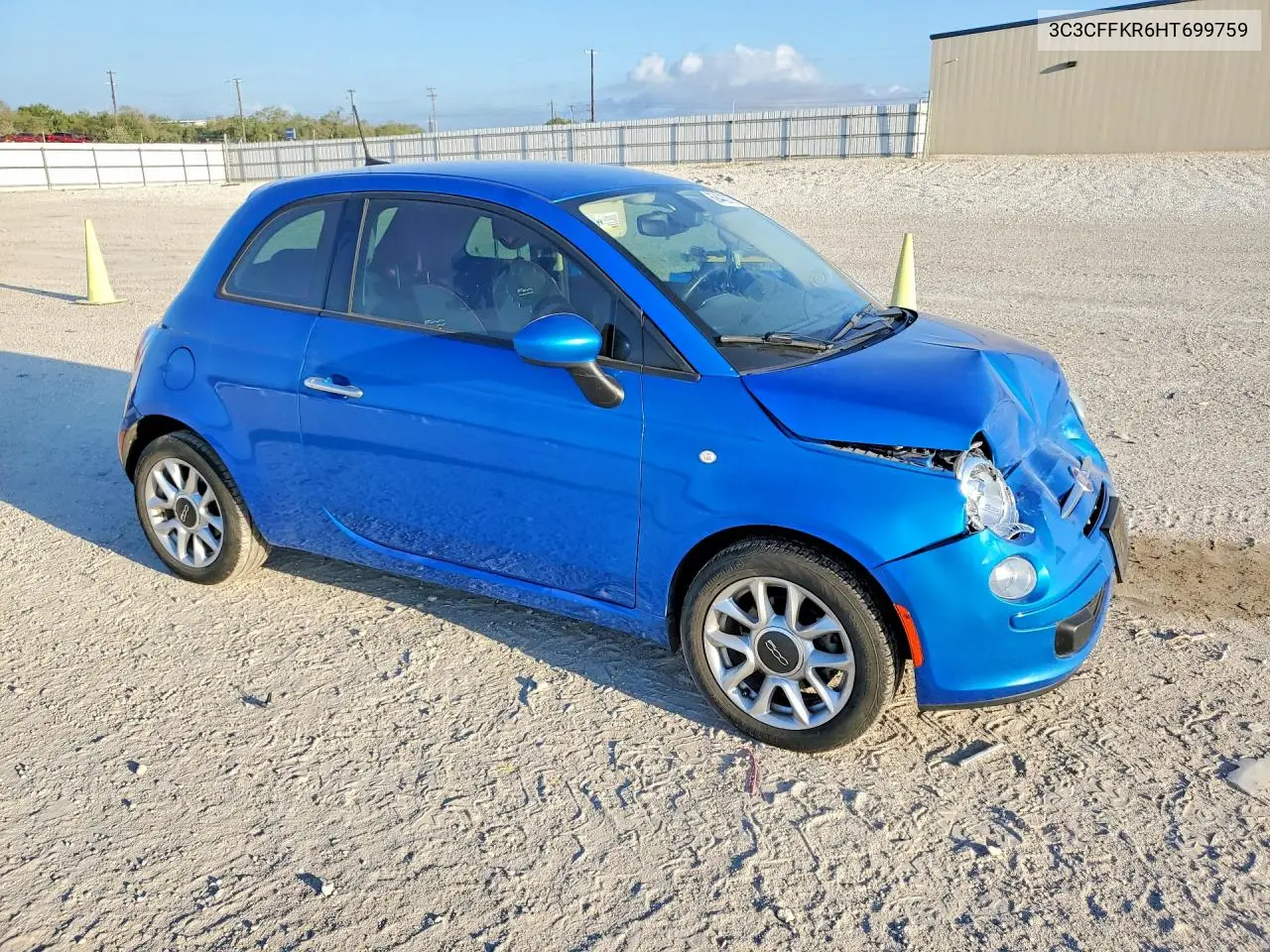 2017 FIAT 500 VIN 3C3CFFKR6HT699759 — фото 4