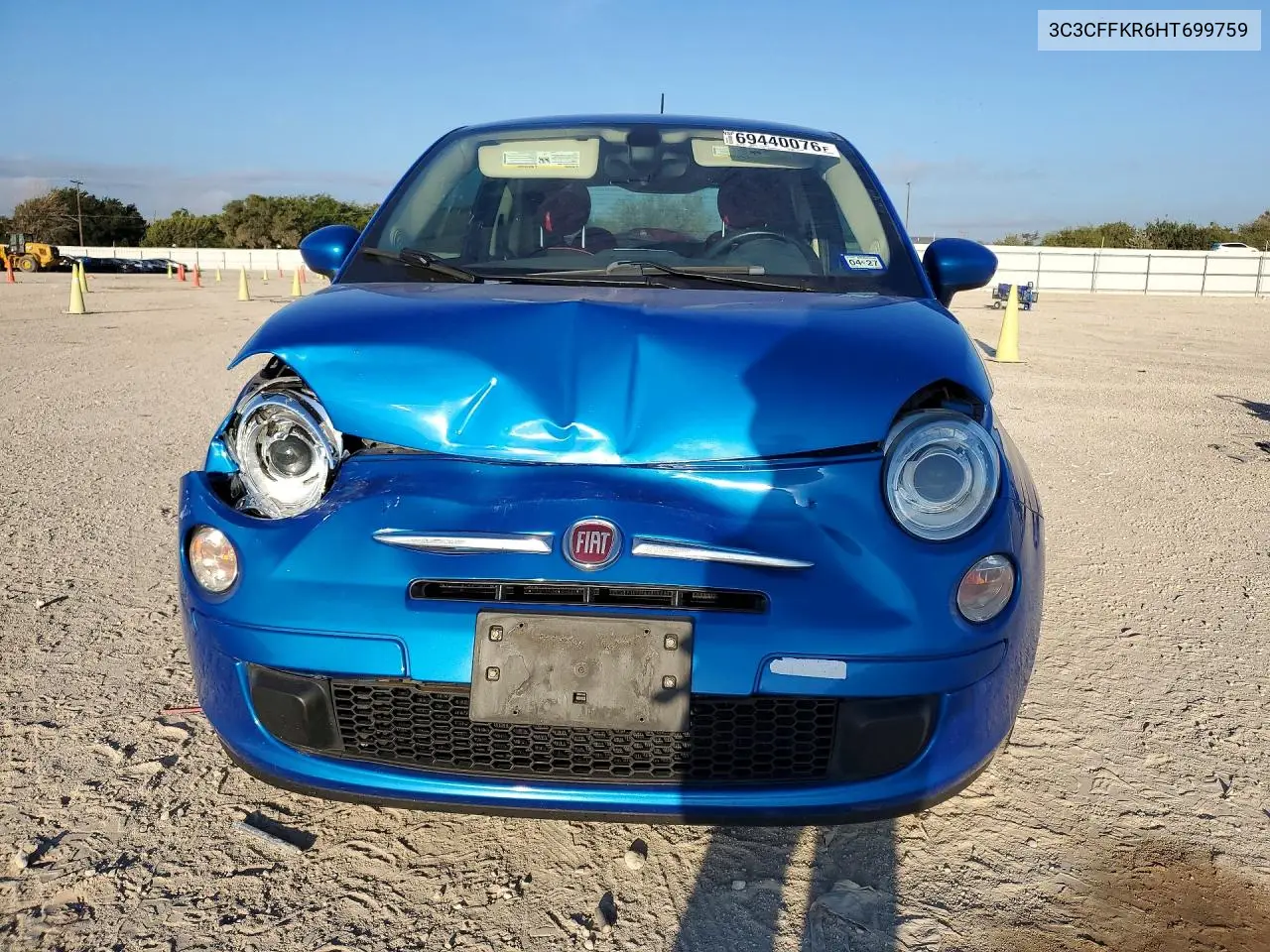 2017 FIAT 500 VIN 3C3CFFKR6HT699759 — фото 5