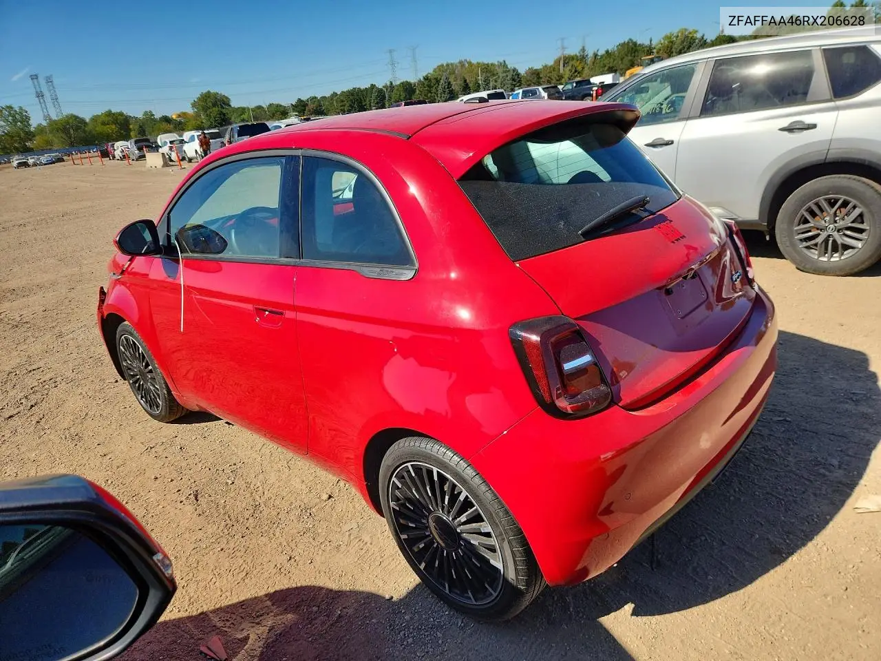 2024 FIAT 500 VIN ZFAFFAA46RX206628 — фото 2
