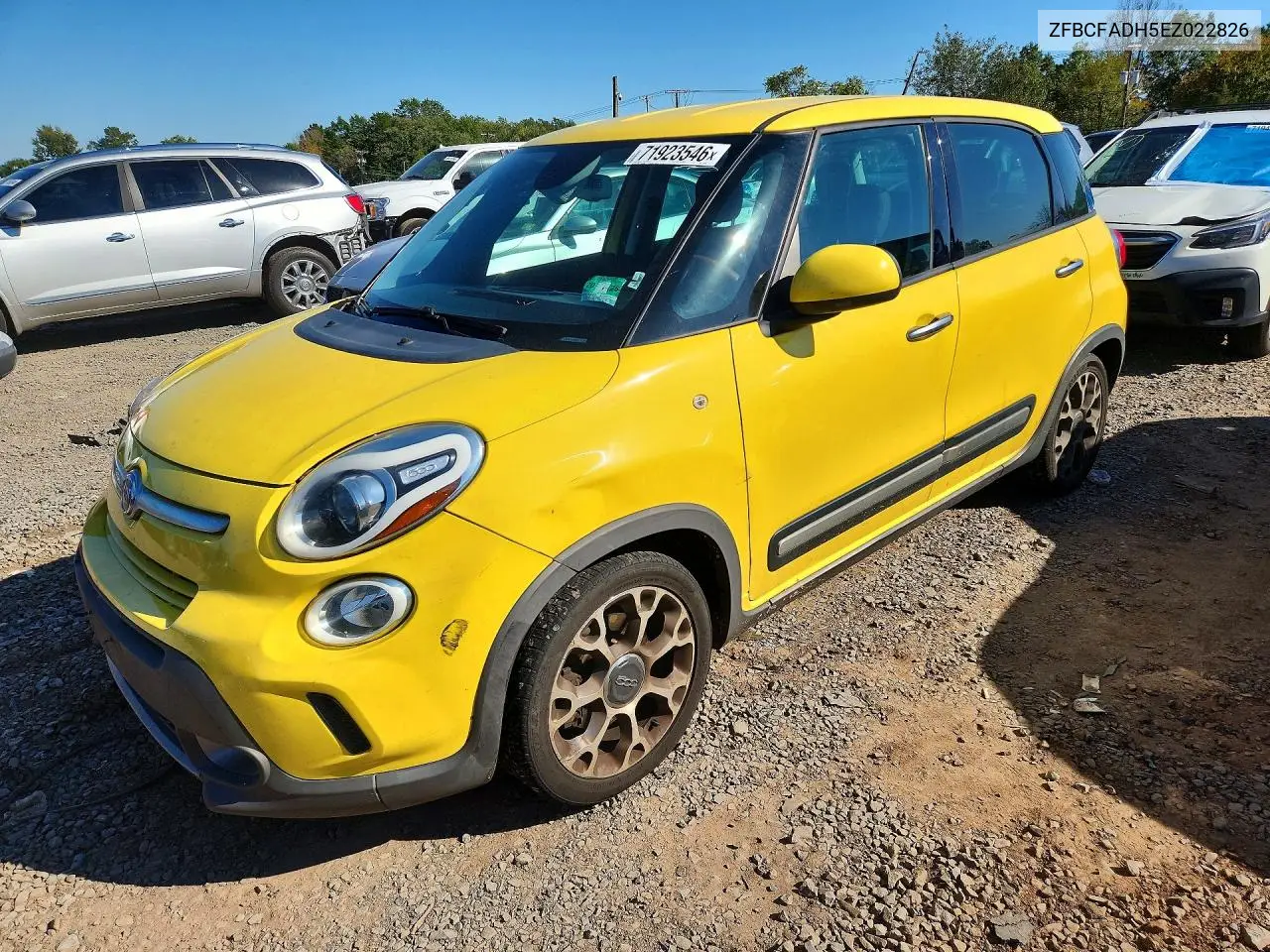 FIAT 500L 2014, VIN ZFBCFADH5EZ022826