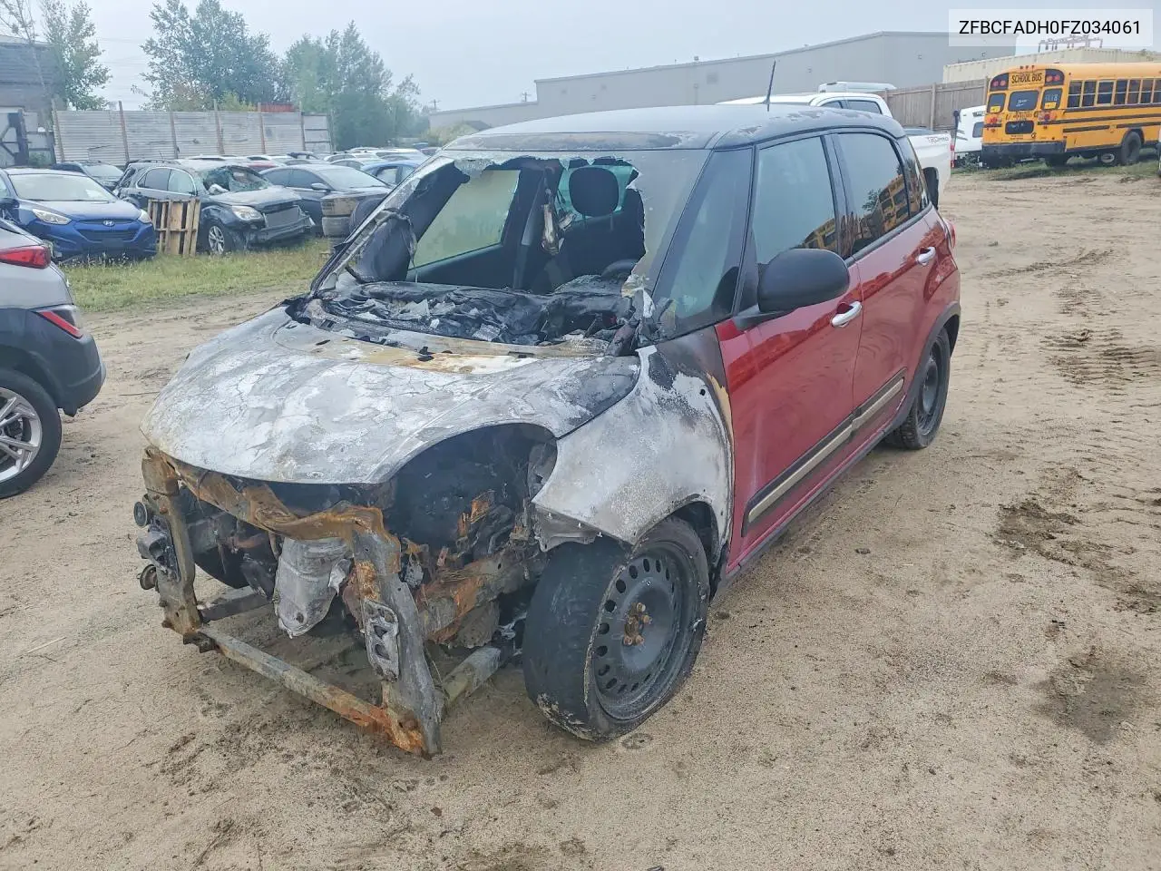 FIAT 500L 2015, VIN ZFBCFADH0FZ034061