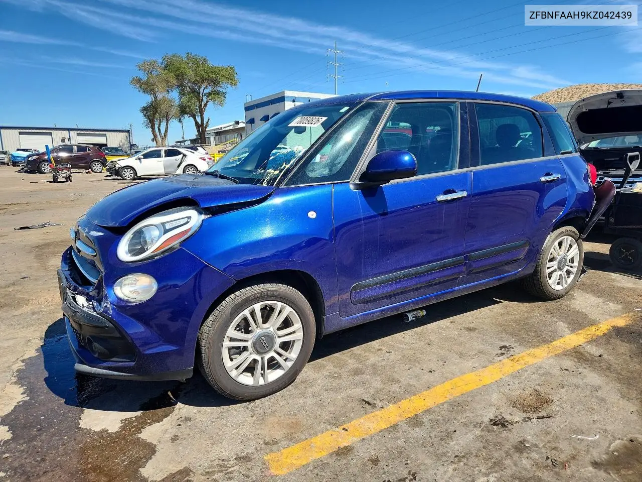 FIAT 500L 2019, VIN ZFBNFAAH9KZ042439