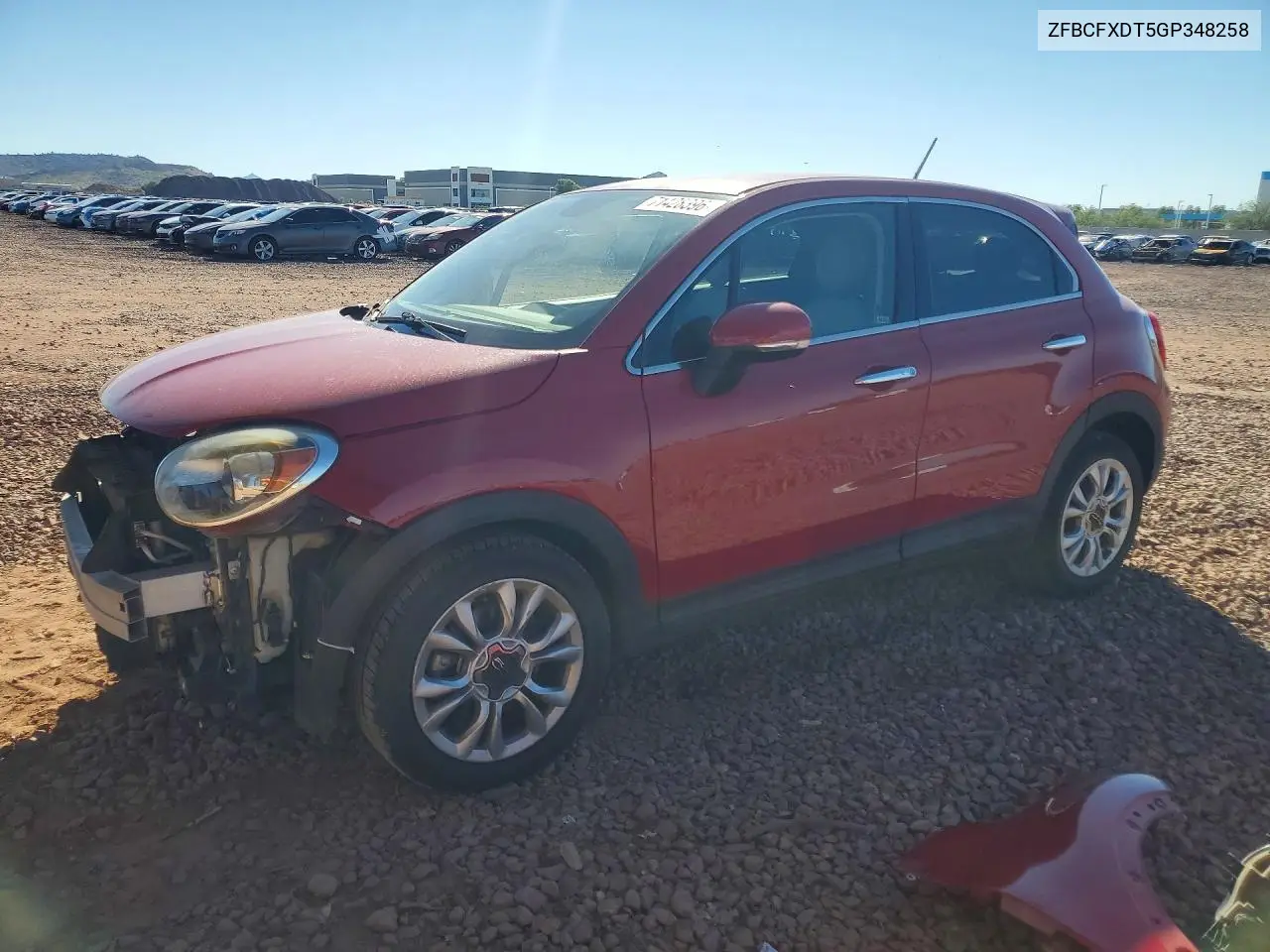 FIAT 500X 2016, VIN ZFBCFXDT5GP348258