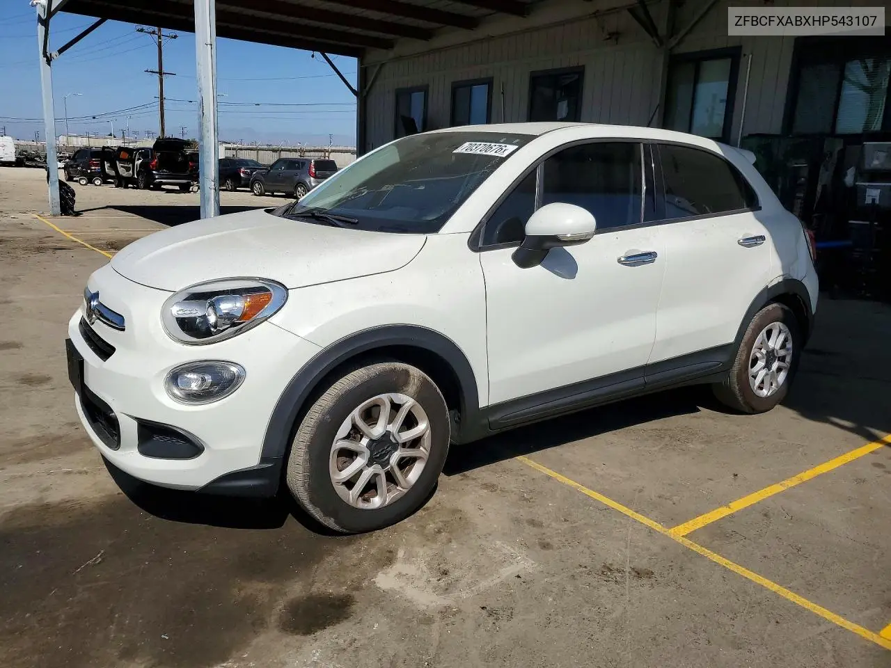 FIAT 500X 2017, VIN ZFBCFXABXHP543107