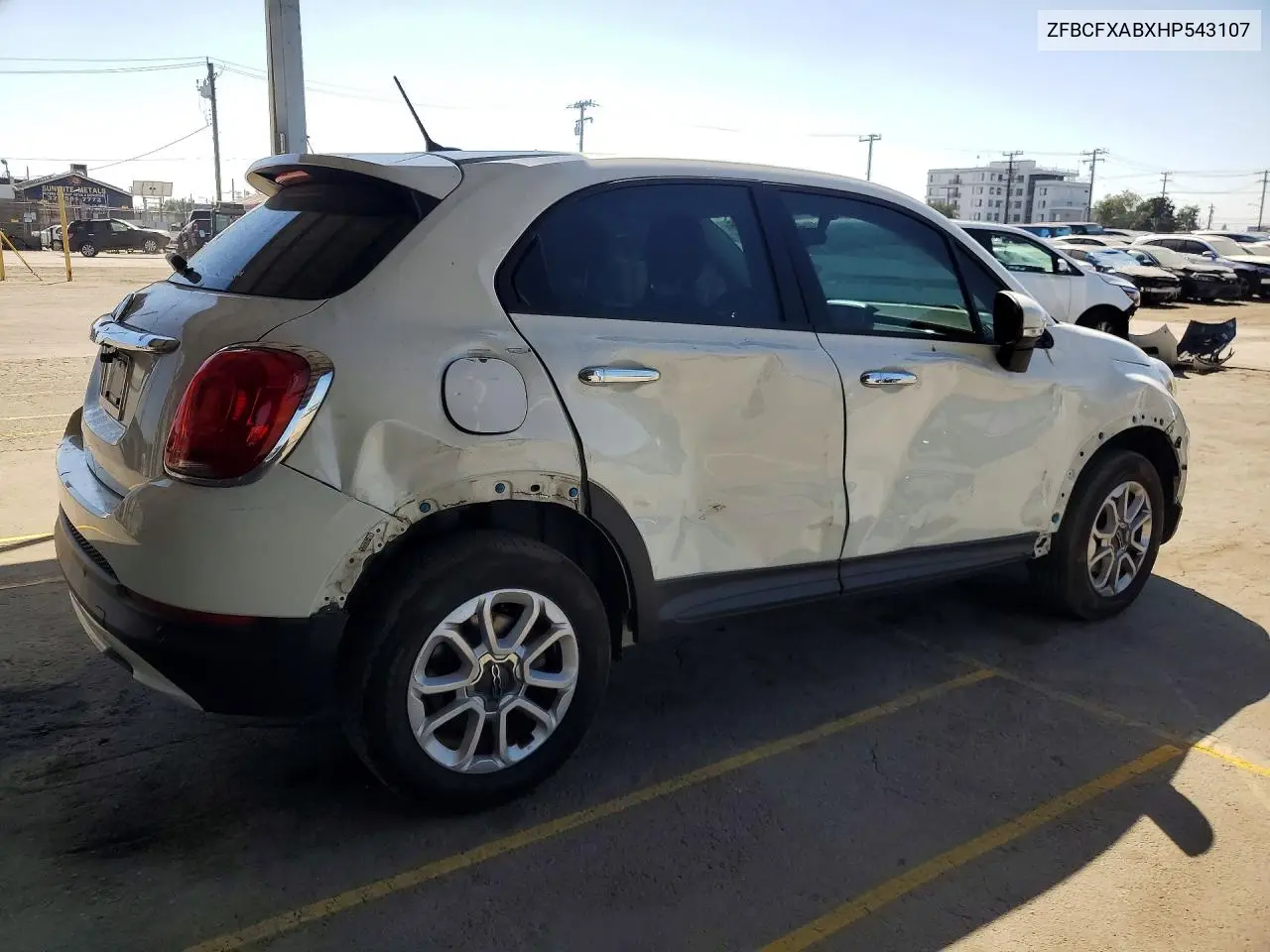 2017 FIAT 500X VIN ZFBCFXABXHP543107 — фото 3
