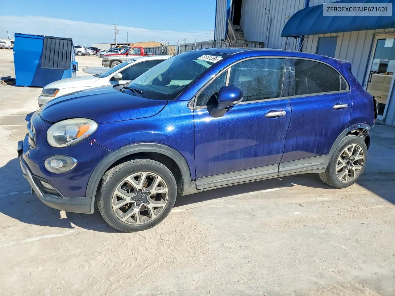 FIAT 500X 2018, VIN ZFBCFXCB7JP671601