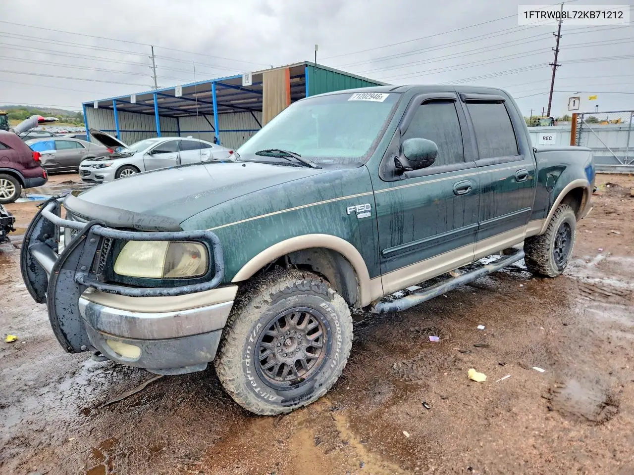 FORD F-150 2002, VIN 1FTRW08L72KB71212