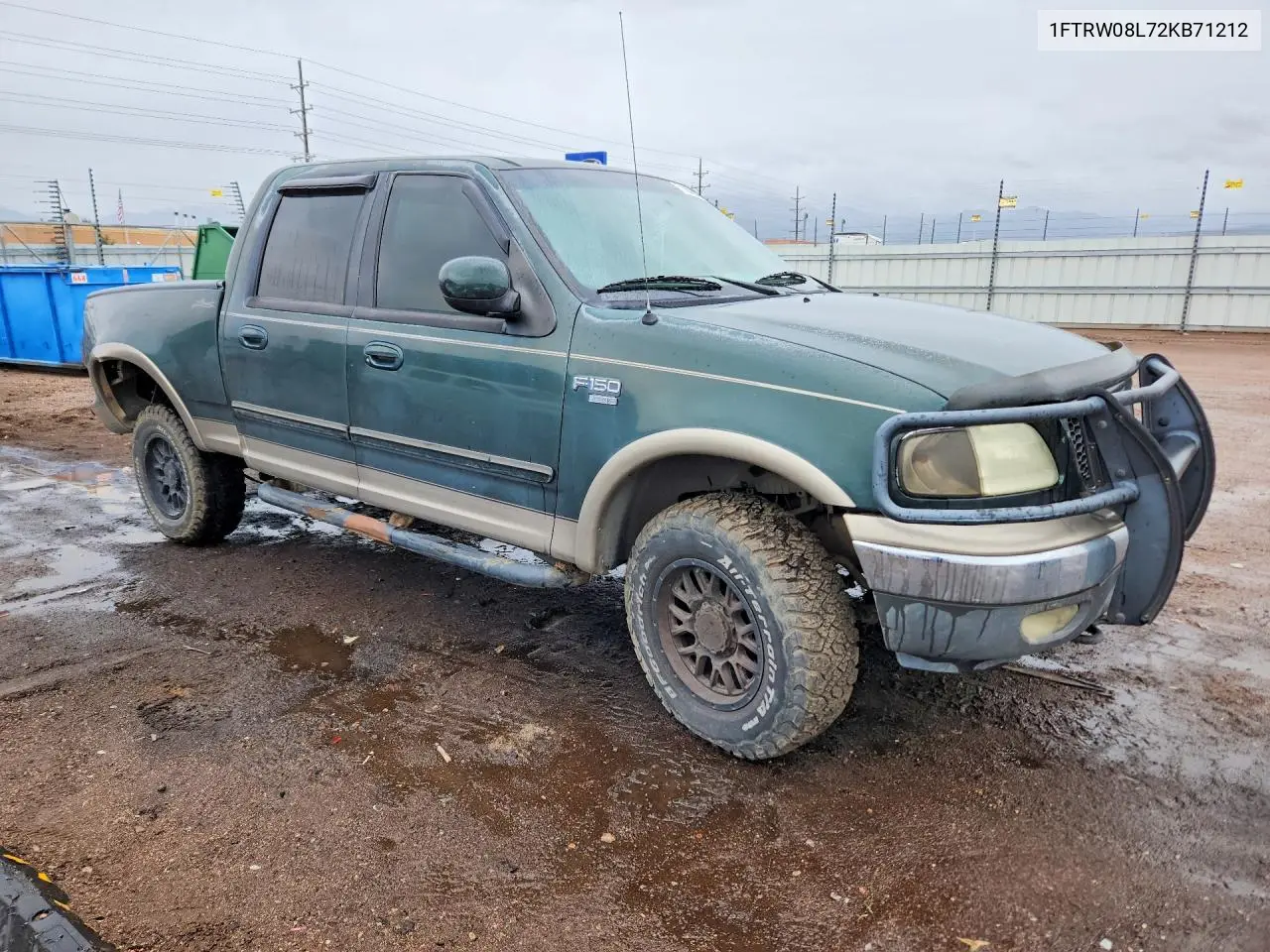 2002 FORD F-150 VIN 1FTRW08L72KB71212 — фото 4