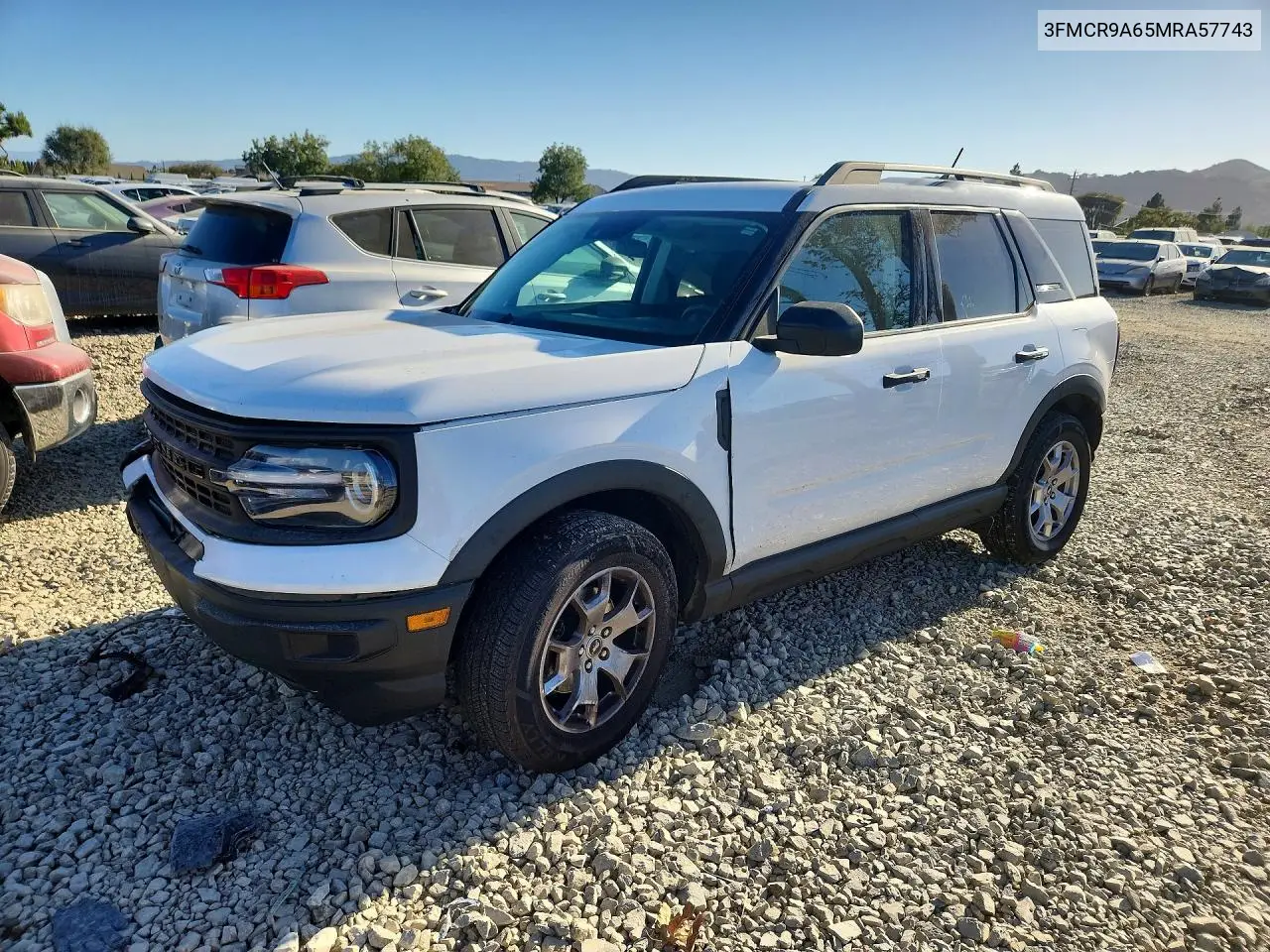 FORD BRONCO SPORT 2021, VIN 3FMCR9A65MRA57743