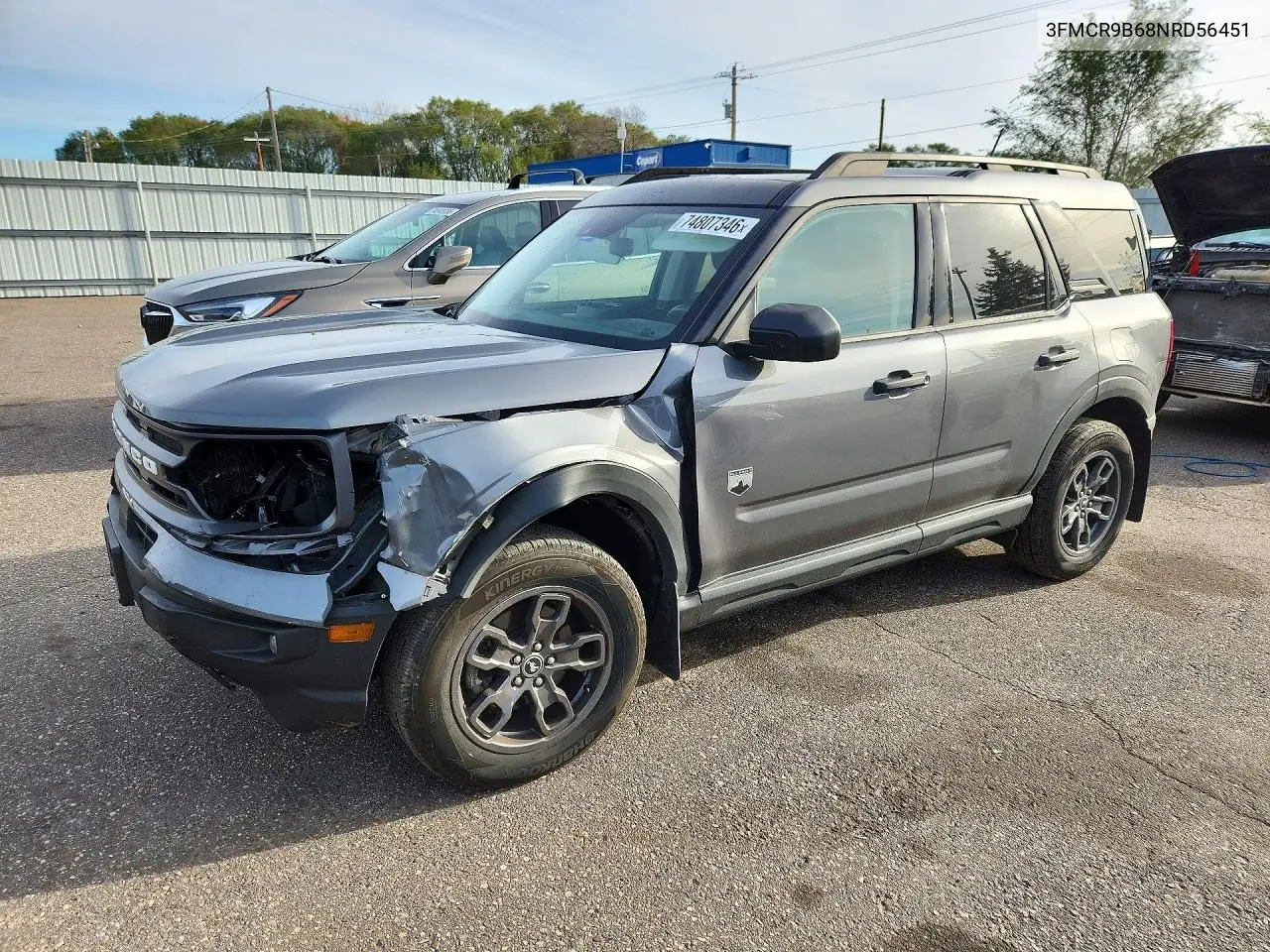 FORD BRONCO SPORT 2022, VIN 3FMCR9B68NRD56451