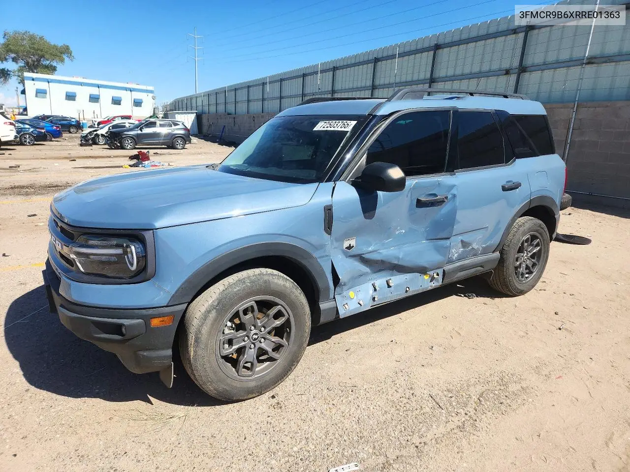 FORD BRONCO SPORT 2024, VIN 3FMCR9B6XRRE01363