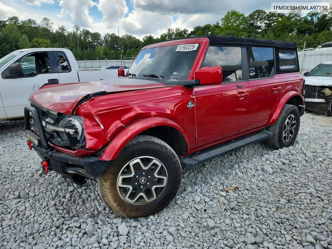 FORD BRONCO 2021, VIN 1FMDE5BH0MLA97252