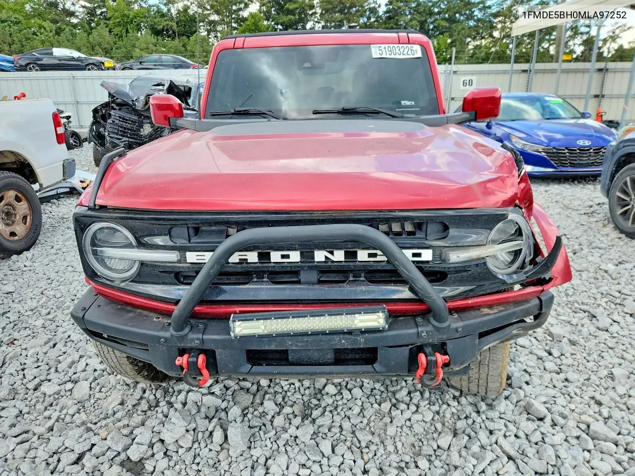 2021 FORD BRONCO VIN 1FMDE5BH0MLA97252 — фото 5
