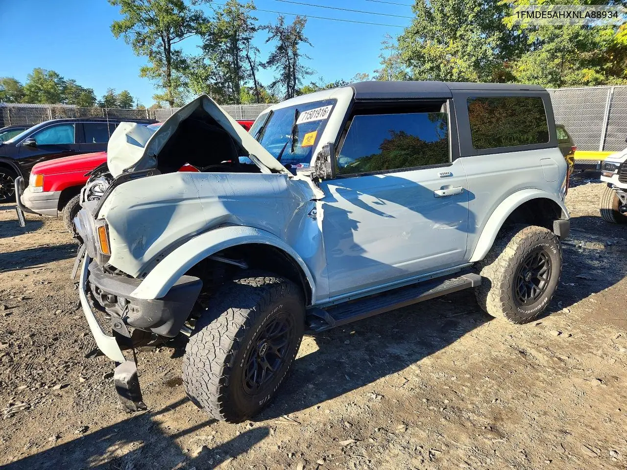 FORD BRONCO 2022, VIN 1FMDE5AHXNLA88934