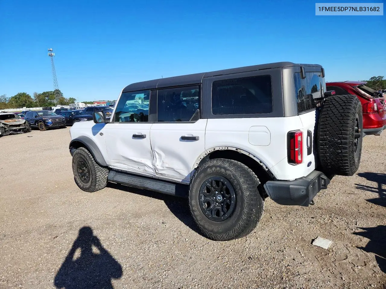 2022 FORD BRONCO VIN 1FMEE5DP7NLB31682 — фото 2