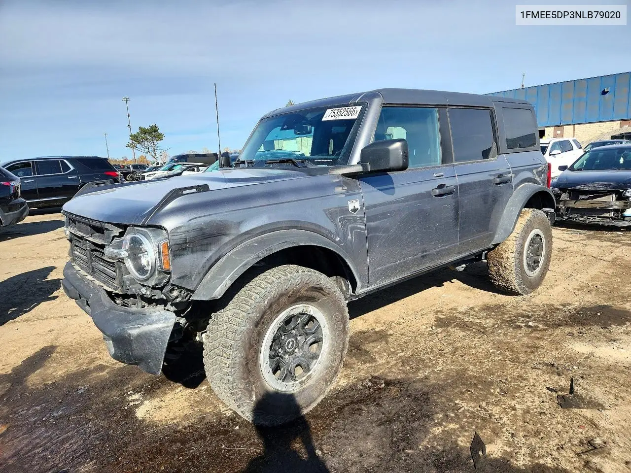FORD BRONCO 2022, VIN 1FMEE5DP3NLB79020