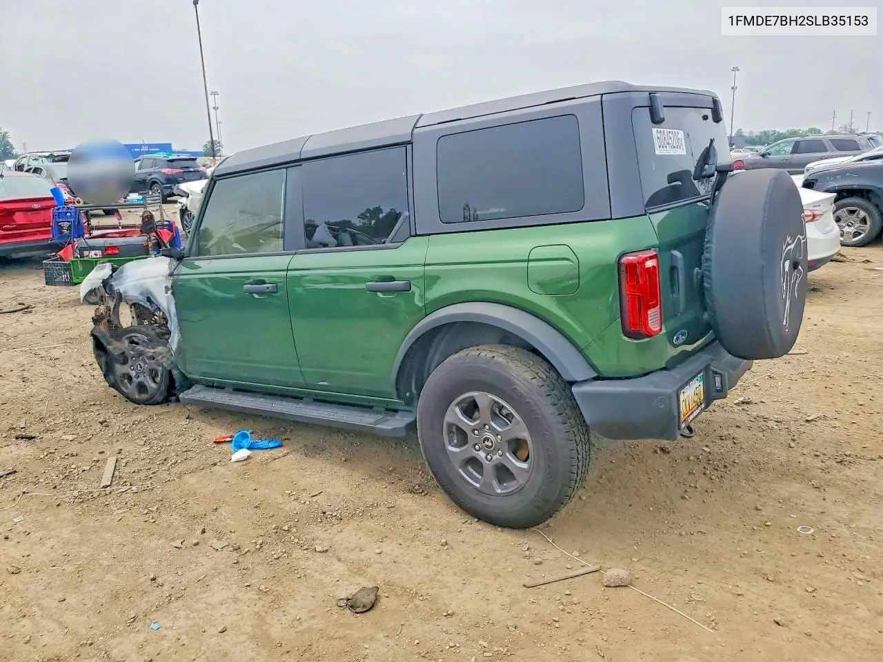 2025 FORD BRONCO VIN 1FMDE7BH2SLB35153 — фото 2