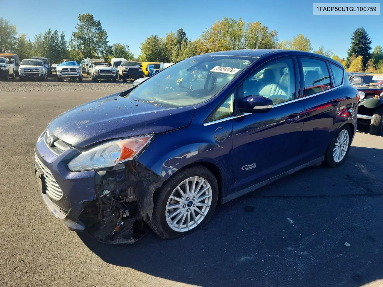 FORD C-MAX 2016, VIN 1FADP5CU1GL100759