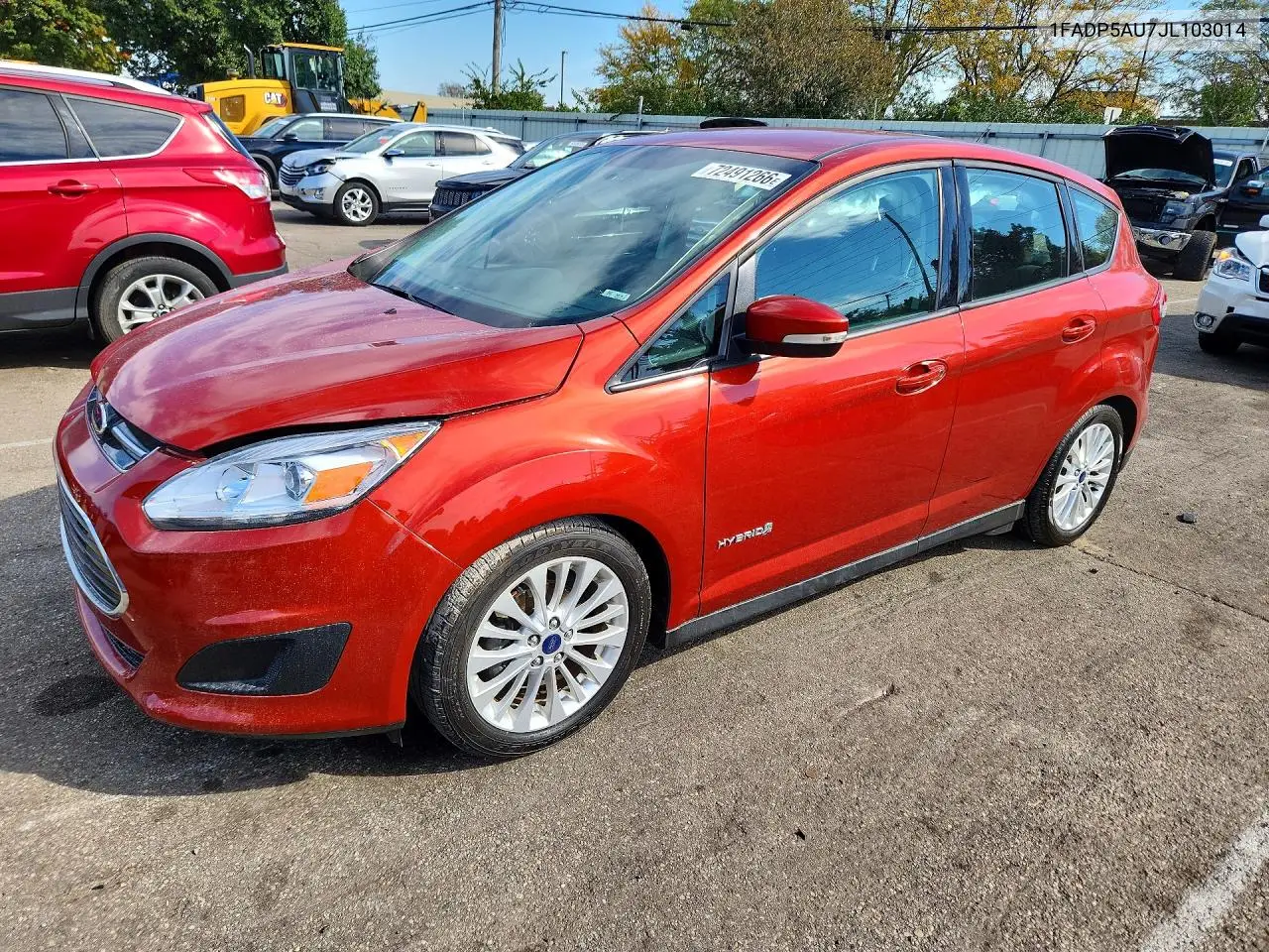 FORD C-MAX 2018, VIN 1FADP5AU7JL103014