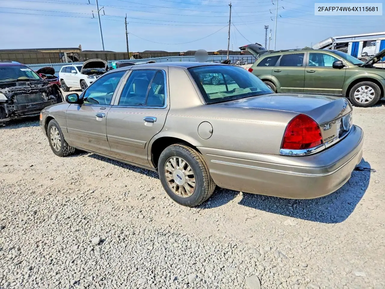 2004 FORD CROWN VICTORIA VIN 2FAFP74W64X115681 — фото 2