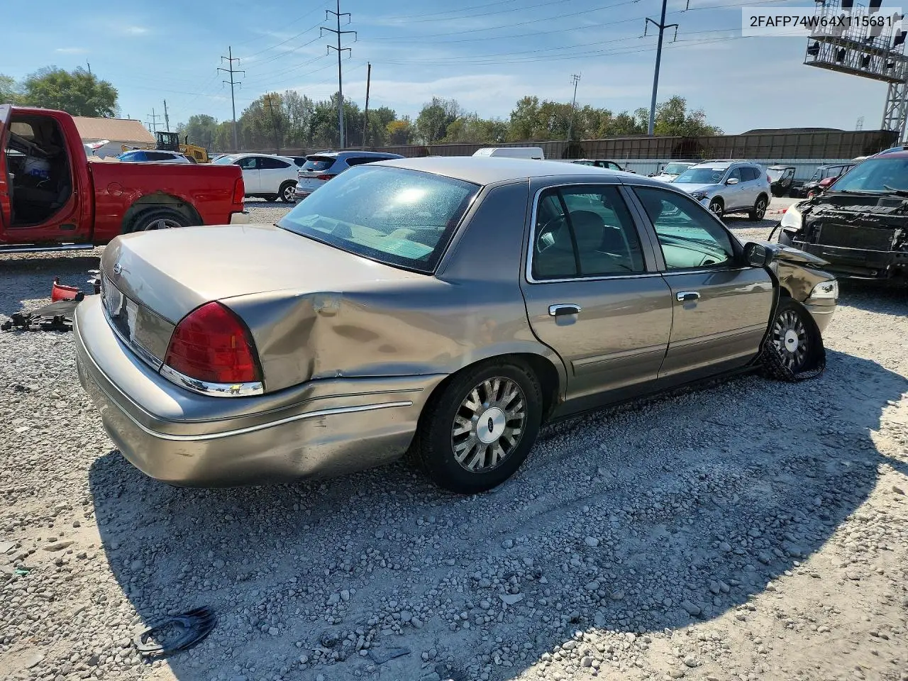 2004 FORD CROWN VICTORIA VIN 2FAFP74W64X115681 — фото 3
