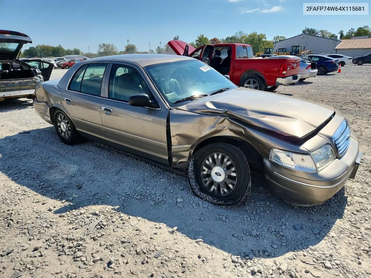 2004 FORD CROWN VICTORIA VIN 2FAFP74W64X115681 — фото 4