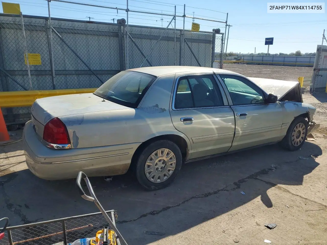 2004 FORD CROWN VICTORIA VIN 2FAHP71W84X114755 — фото 3