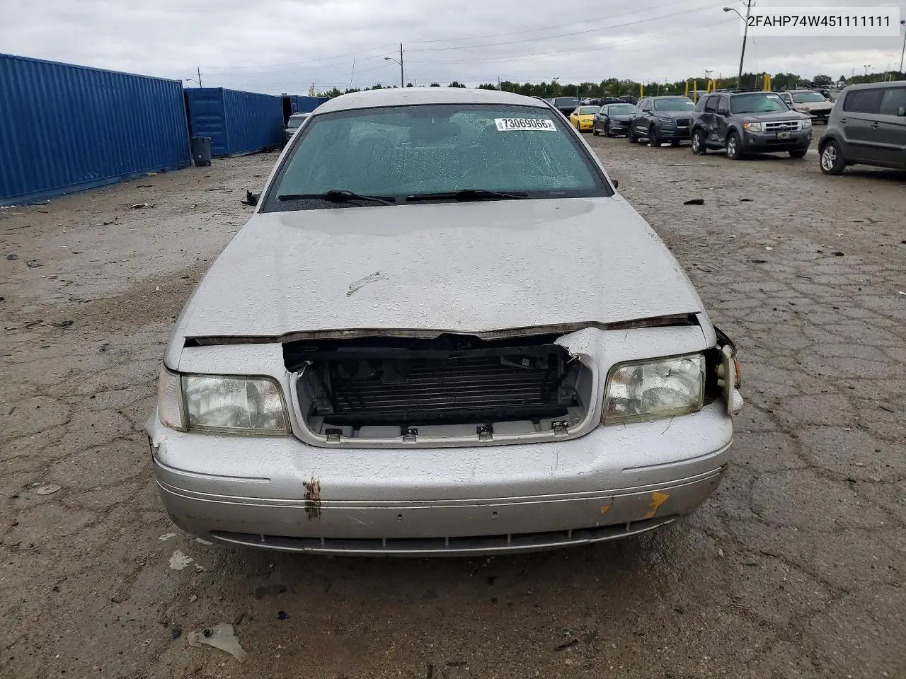 2005 FORD CROWN VICTORIA VIN 2FAHP74W451111111 — фото 5