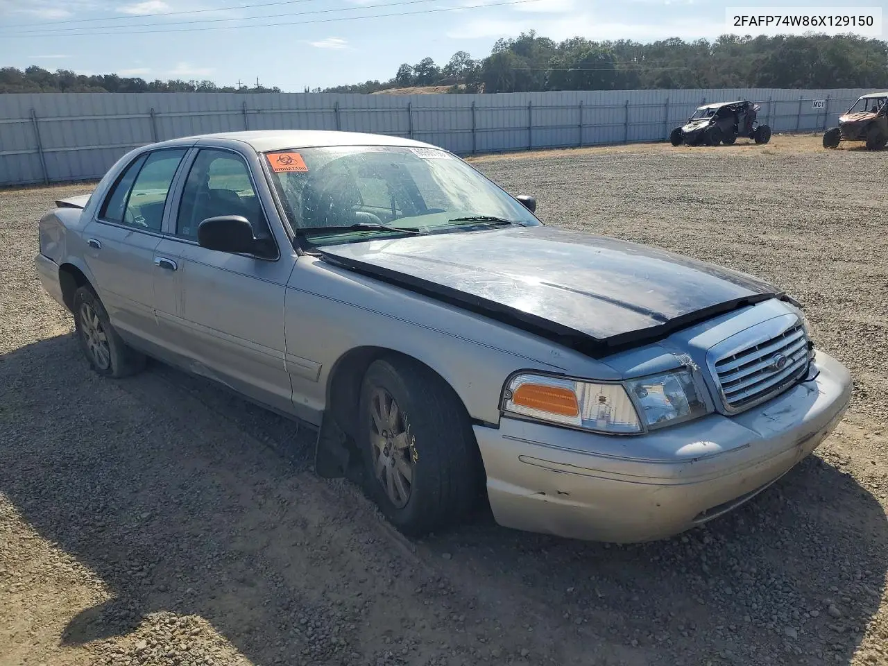 2006 FORD CROWN VICTORIA VIN 2FAFP74W86X129150 — фото 4