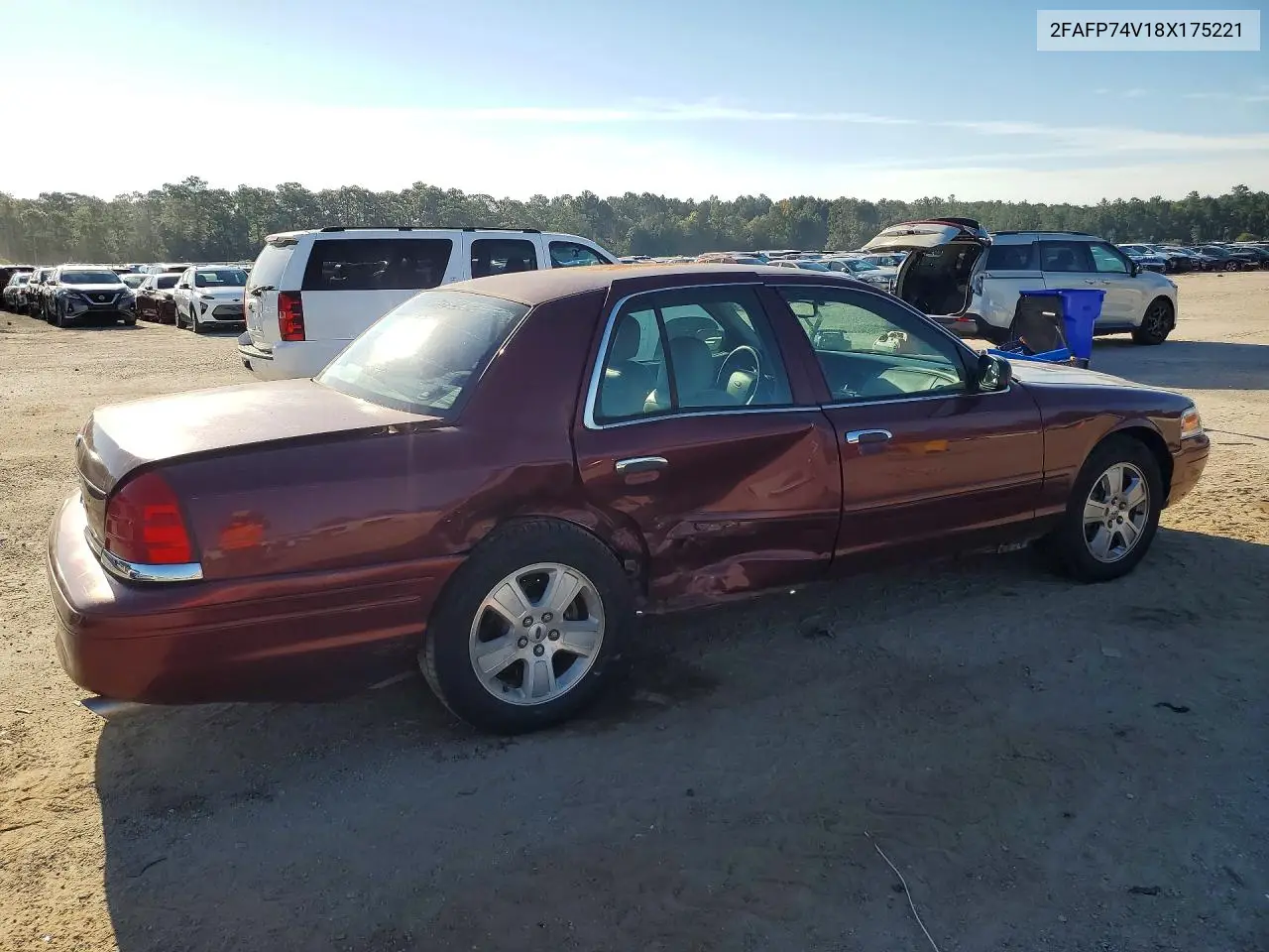 2008 FORD CROWN VICTORIA VIN 2FAFP74V18X175221 — фото 3