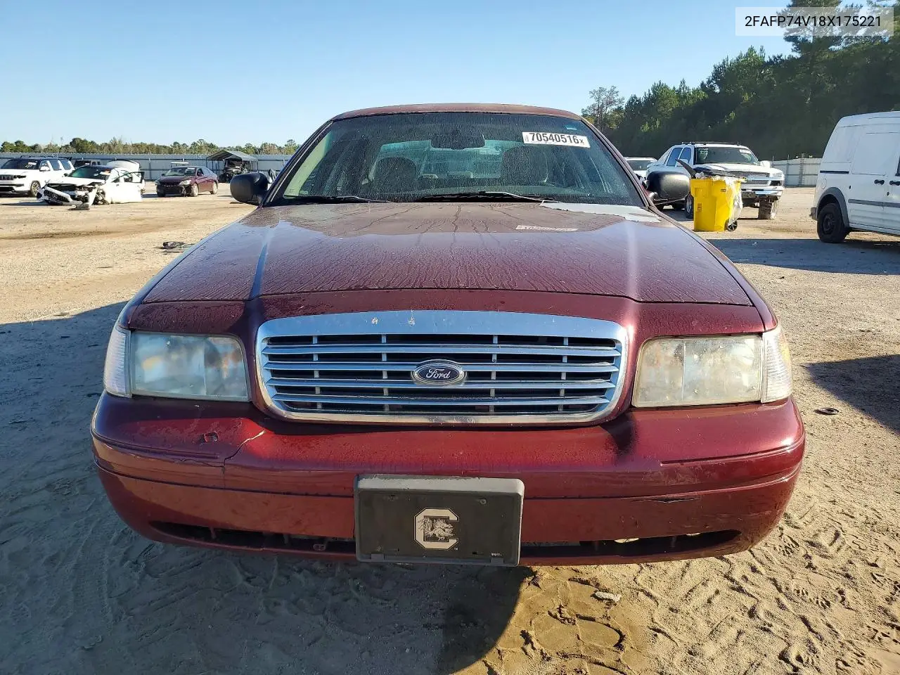 2008 FORD CROWN VICTORIA VIN 2FAFP74V18X175221 — фото 5