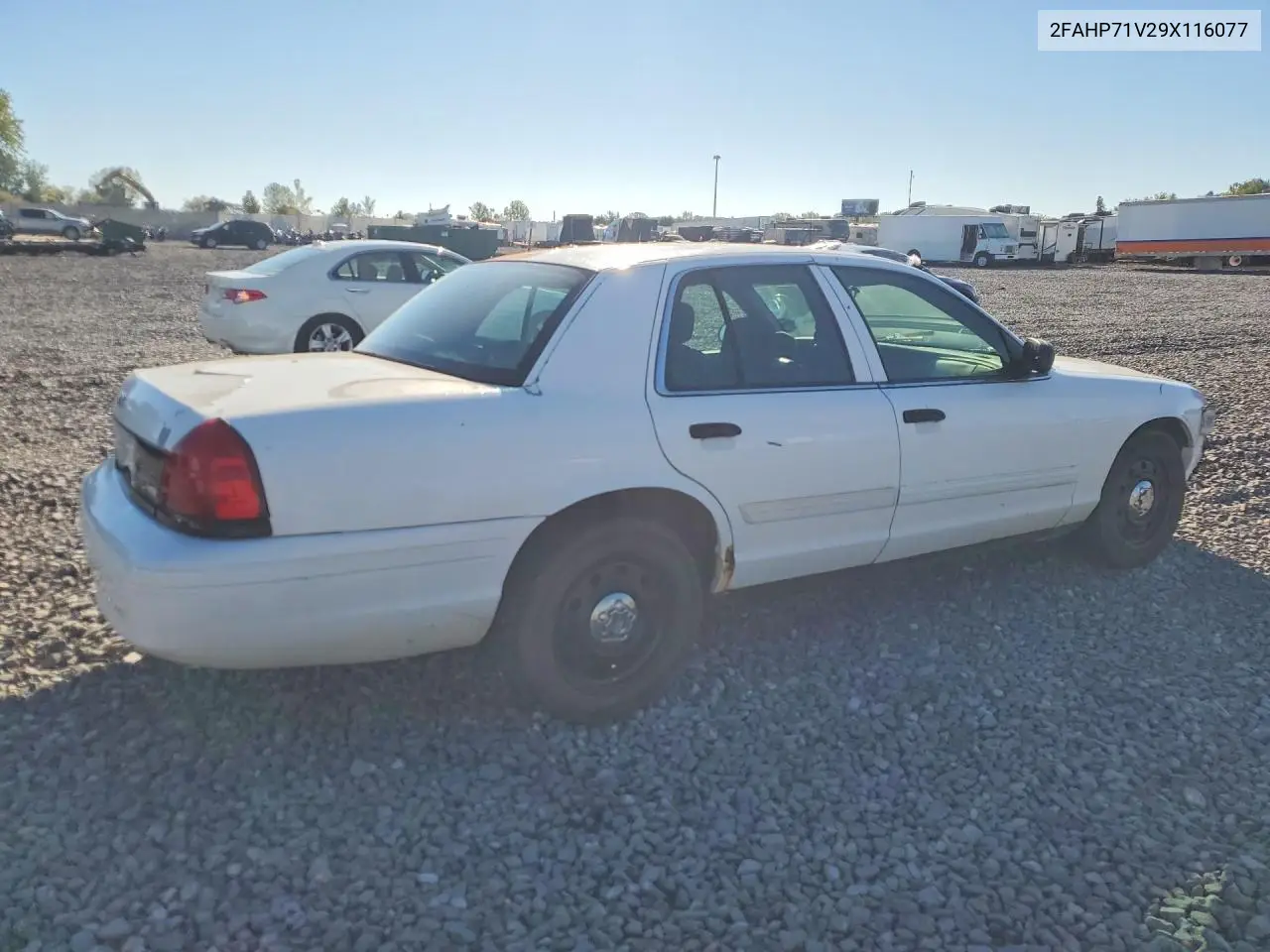 2009 FORD CROWN VICTORIA VIN 2FAHP71V29X116077 — фото 3