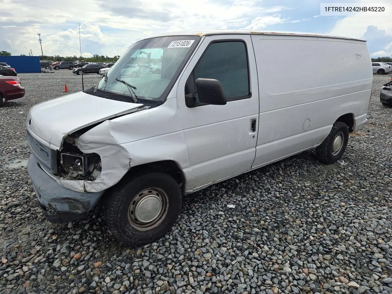 FORD ECONOLINE 2002, VIN 1FTRE14242HB45220