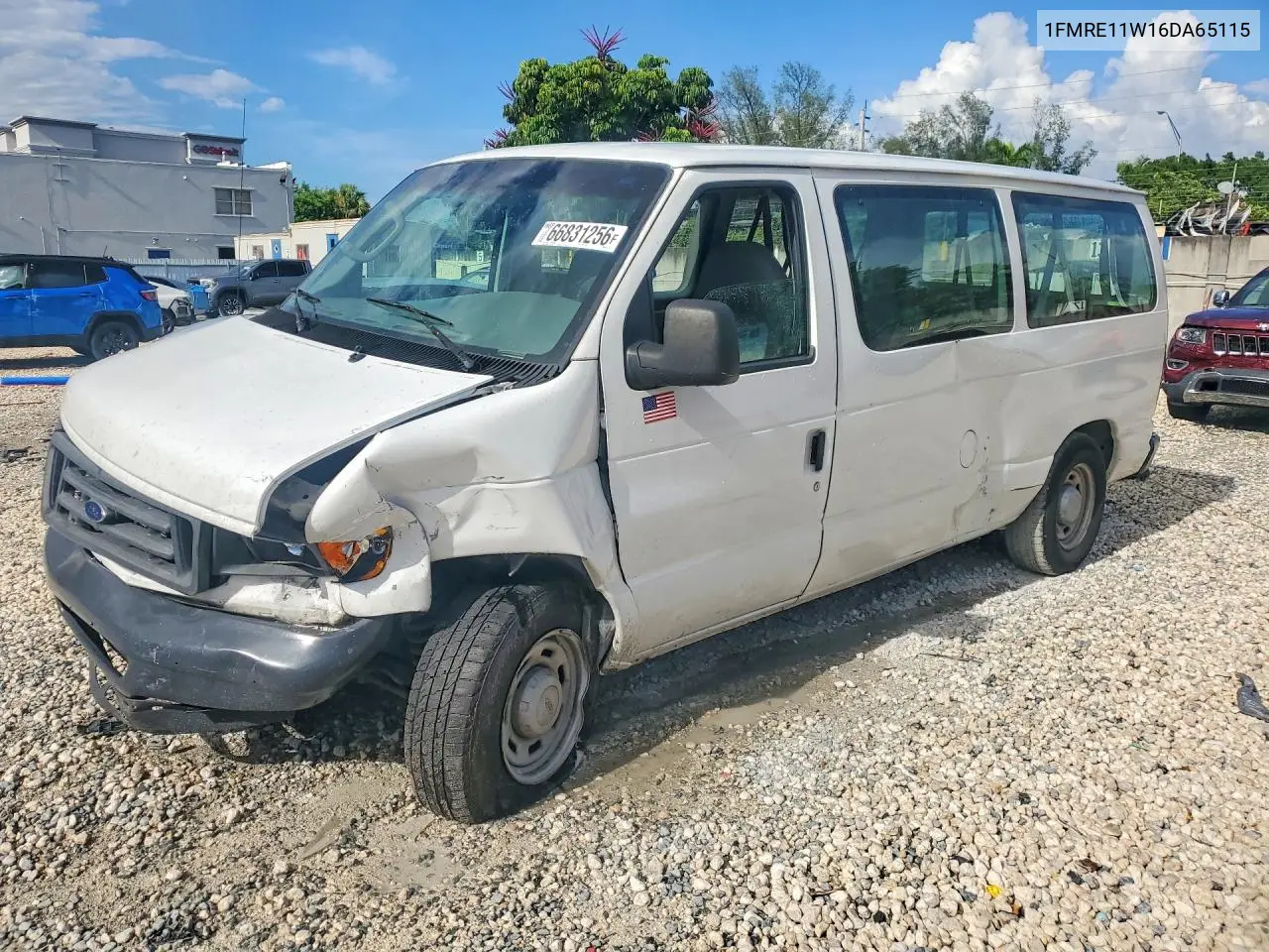 FORD ECONOLINE 2006, VIN 1FMRE11W16DA65115