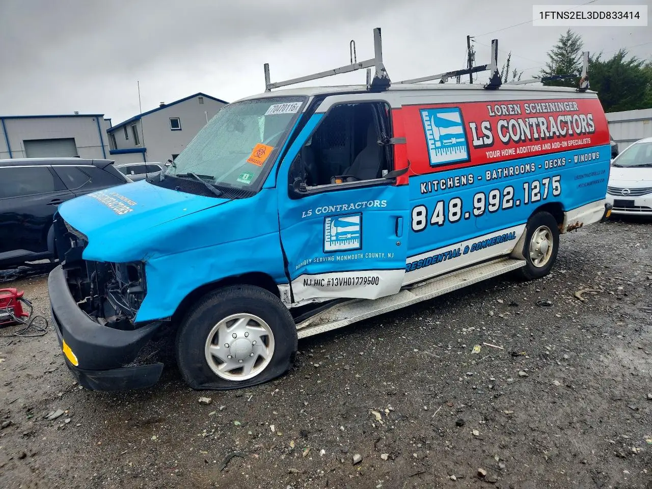 FORD ECONOLINE 2013, VIN 1FTNS2EL3DDB33414