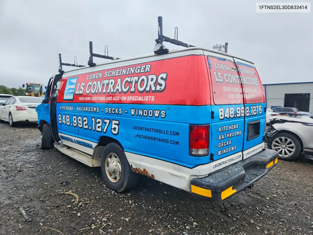 2013 FORD ECONOLINE VIN 1FTNS2EL3DDB33414 — фото 2
