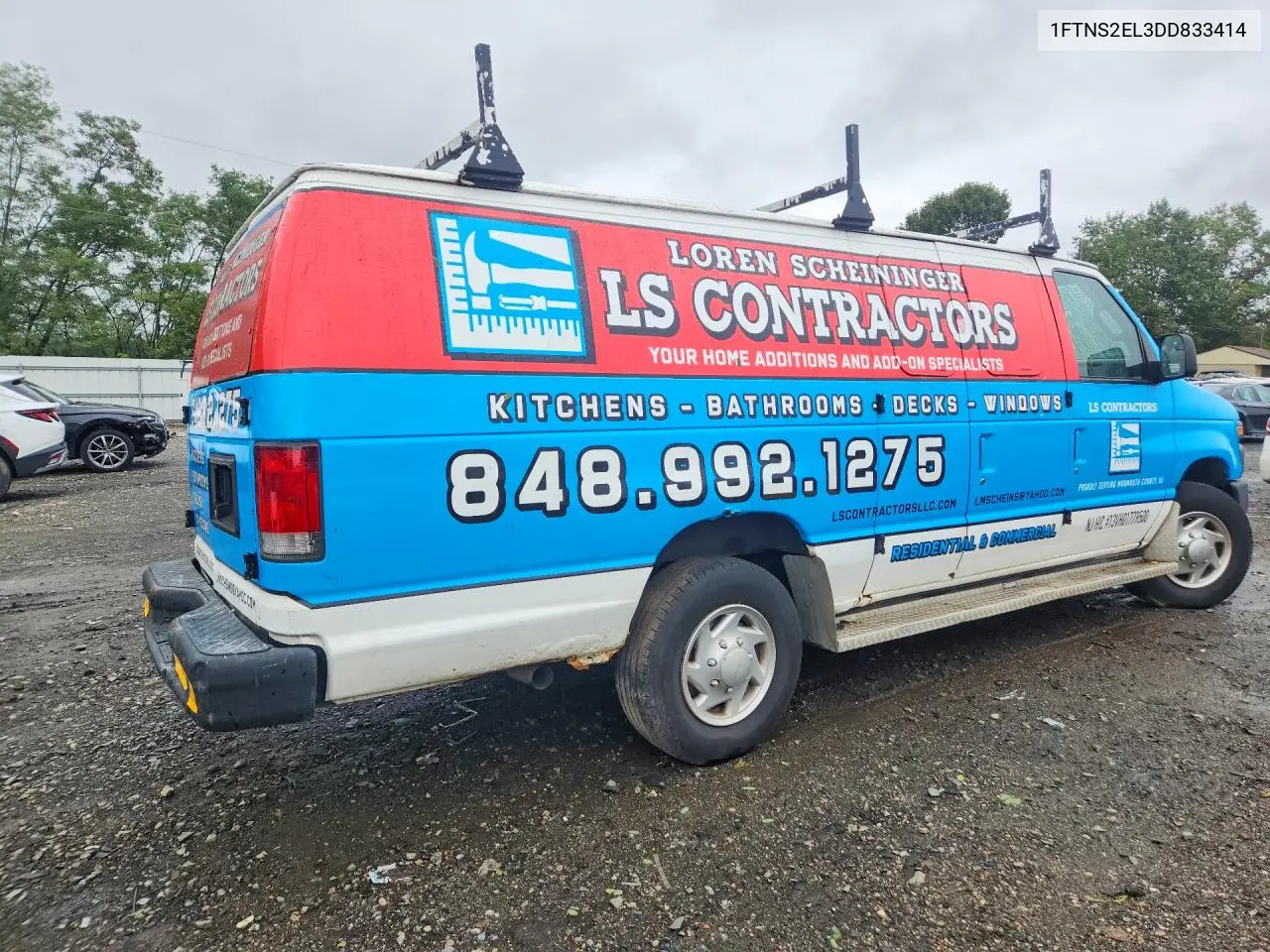 2013 FORD ECONOLINE VIN 1FTNS2EL3DDB33414 — фото 3