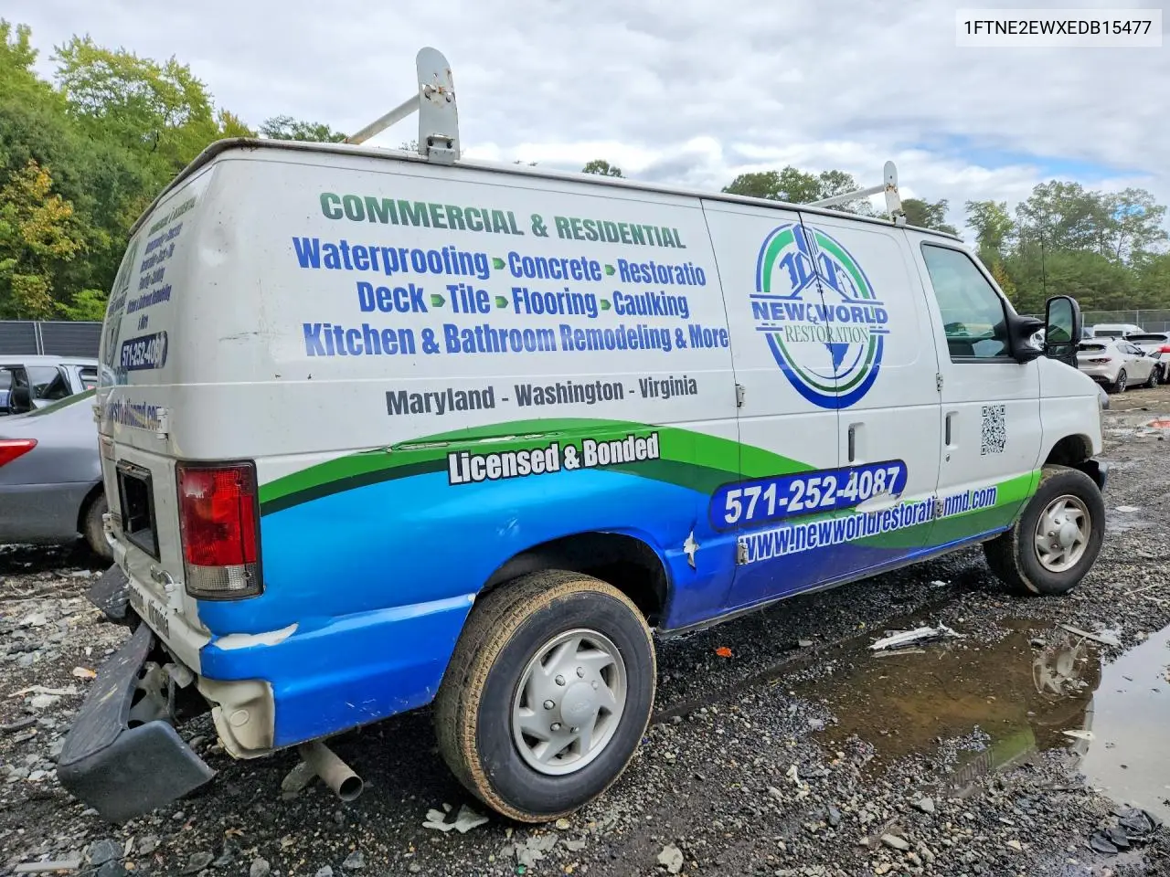 2014 FORD ECONOLINE VIN 1FTNE2EWXEDB15477 — фото 3