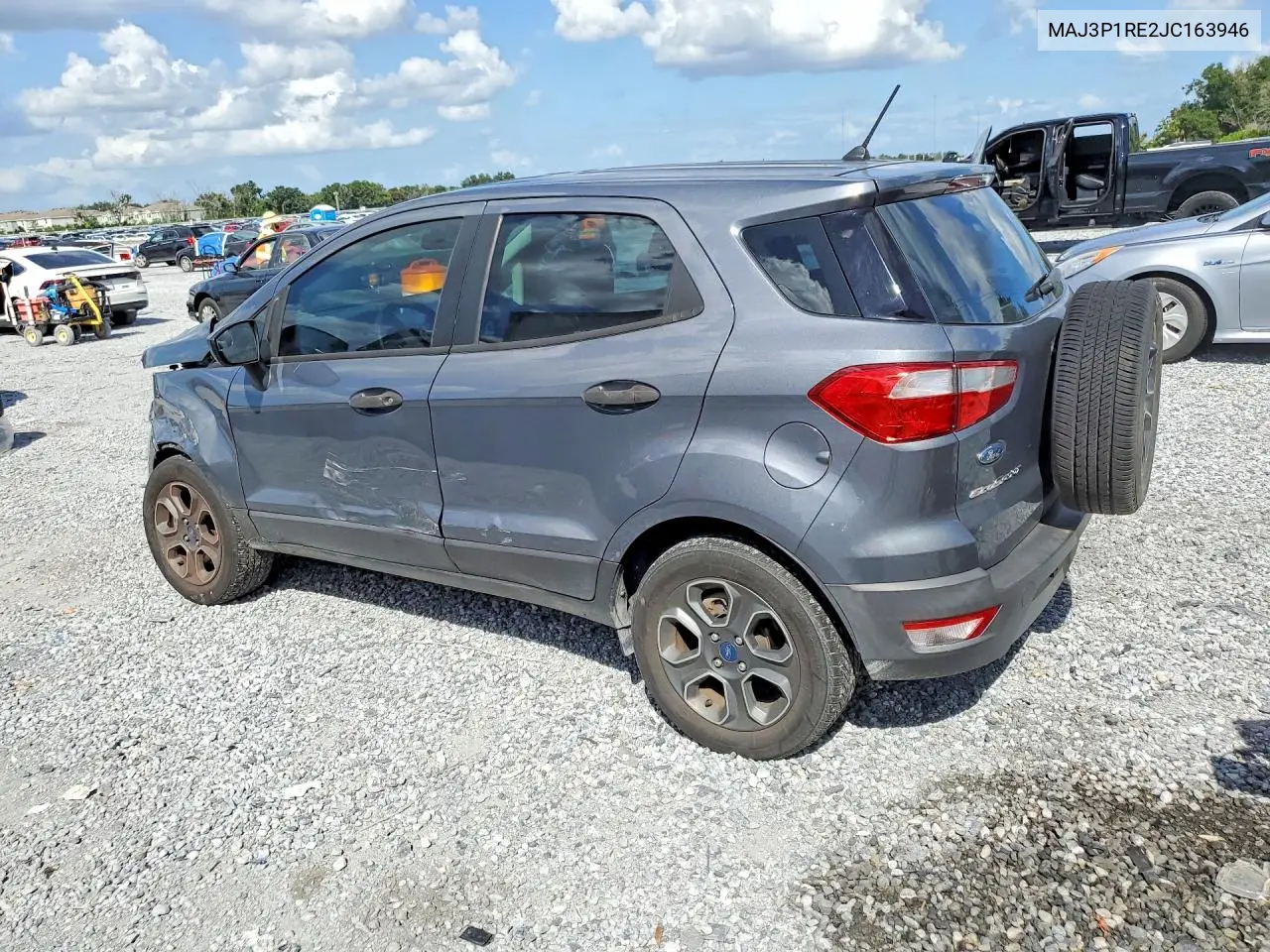 2018 FORD ECOSPORT VIN MAJ3P1RE2JC163946 — фото 2