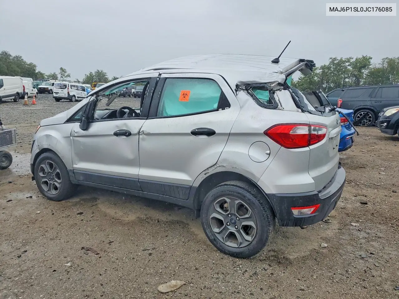 2018 FORD ECOSPORT VIN MAJ6P1SL0JC176085 — фото 2