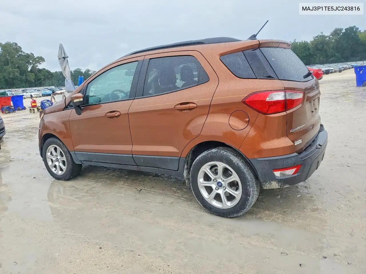 2018 FORD ECOSPORT VIN MAJ3P1TE5JC243816 — фото 2