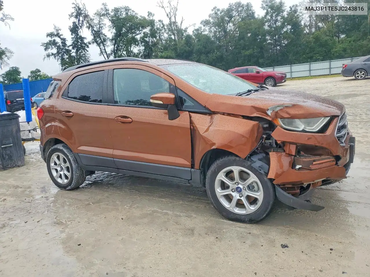 2018 FORD ECOSPORT VIN MAJ3P1TE5JC243816 — фото 4