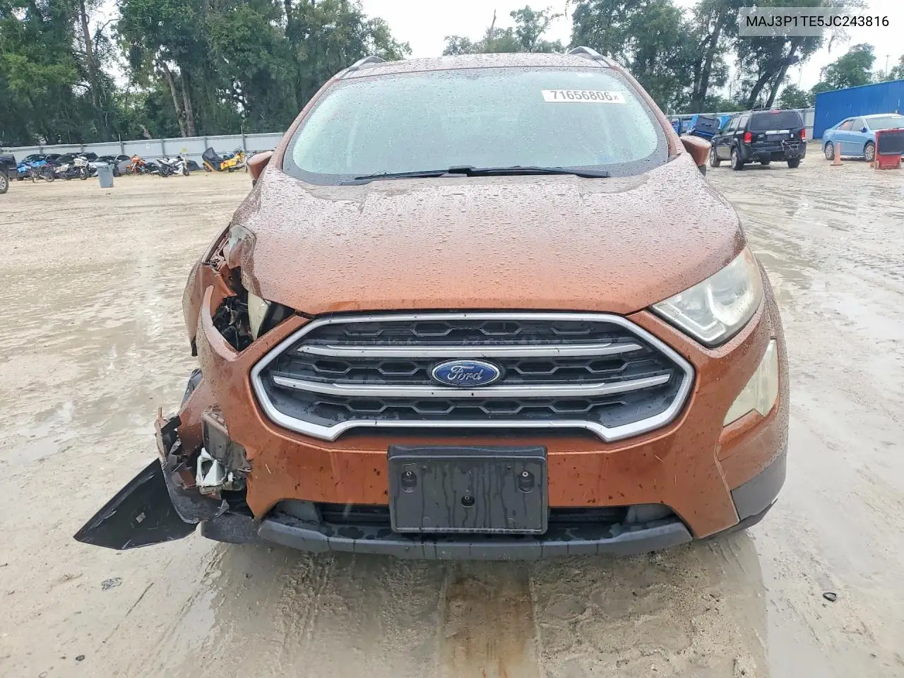 2018 FORD ECOSPORT VIN MAJ3P1TE5JC243816 — фото 5