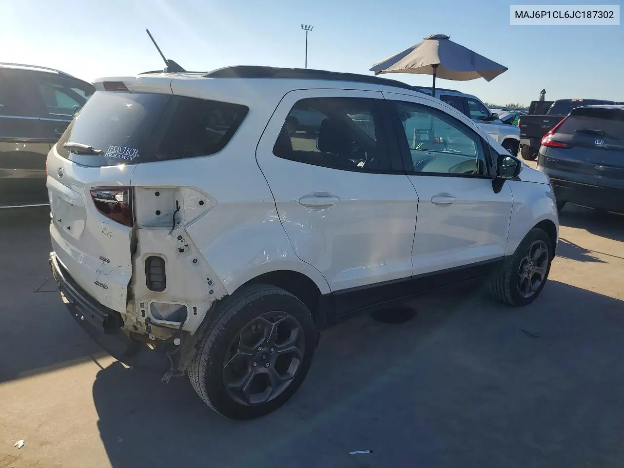 2018 FORD ECOSPORT VIN MAJ6P1CL6JC187302 — фото 3