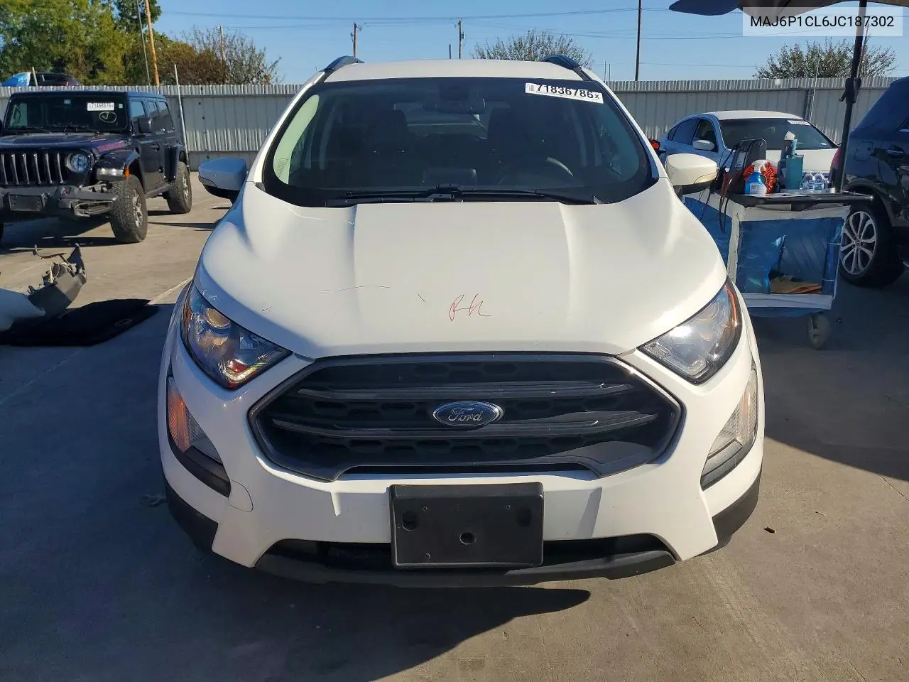 2018 FORD ECOSPORT VIN MAJ6P1CL6JC187302 — фото 5
