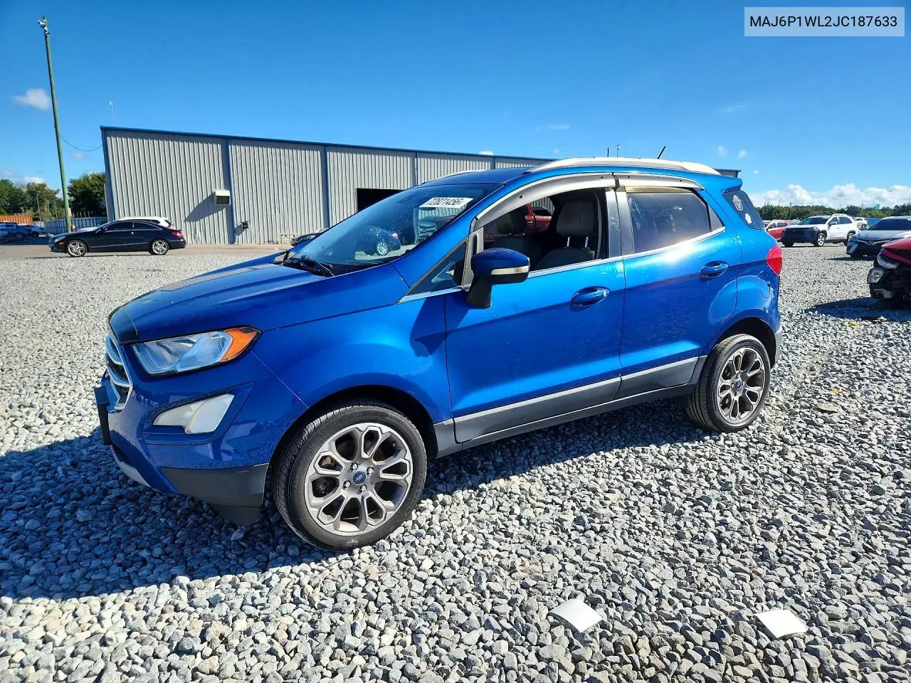 FORD ECOSPORT 2018, VIN MAJ6P1WL2JC187633