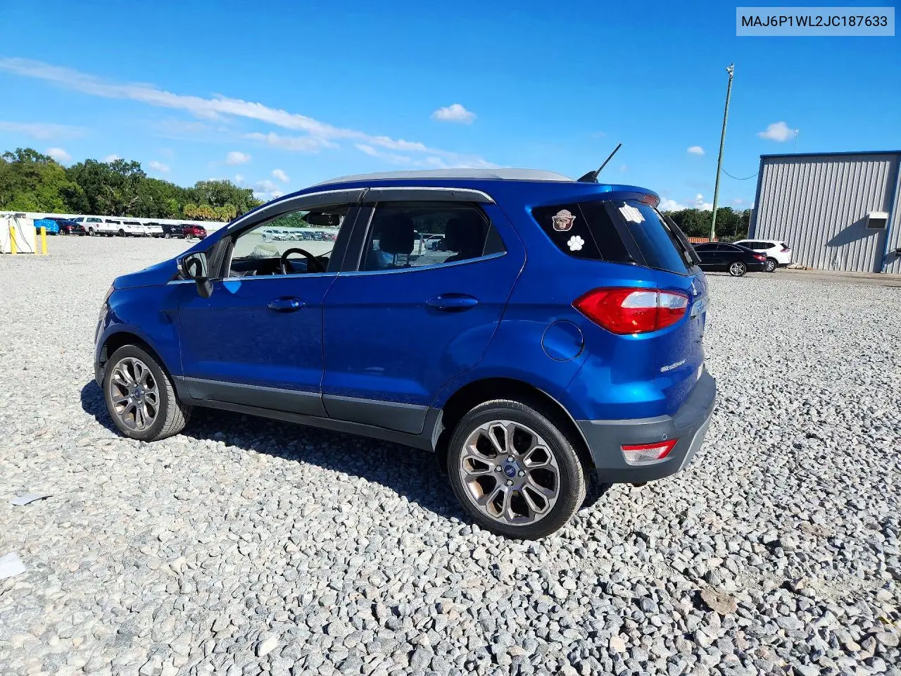2018 FORD ECOSPORT VIN MAJ6P1WL2JC187633 — фото 2